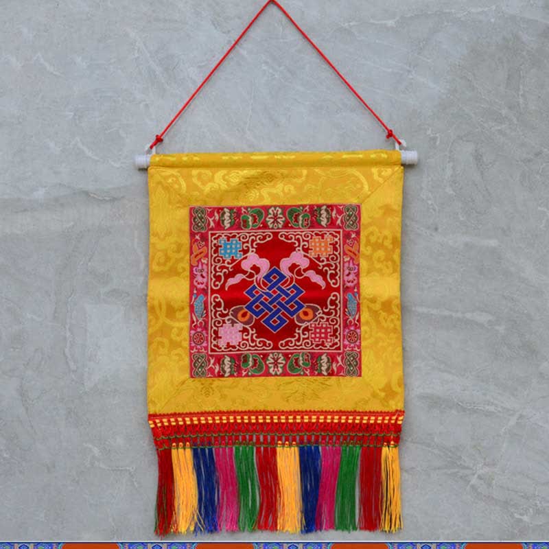 Wadżra Pomyślne Symbole Duchowa Moc Sztuka Ścienna