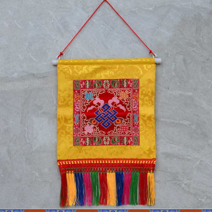 Wadżra Pomyślne Symbole Duchowa Moc Sztuka Ścienna