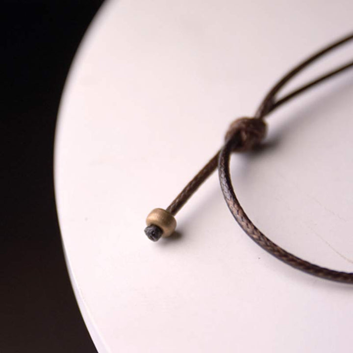 Buddha Stones Zen Circle Ebony Wood Enlightenment Wisiorek - image 12