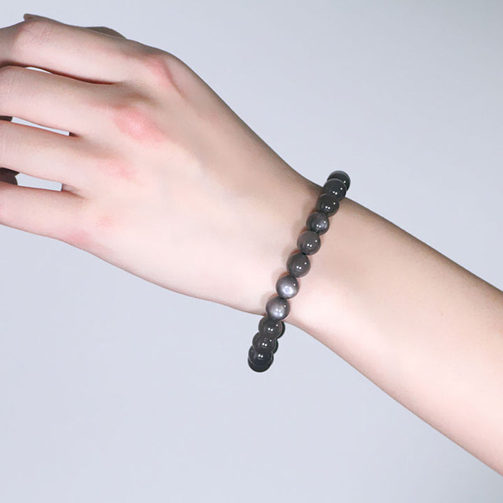 Bransoletka z naturalnych koralików Moonstone Positive Love