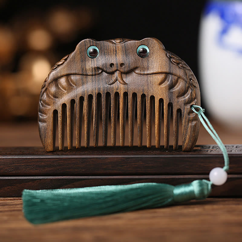 Chiński Zodiak Zielony Sandałowiec Pokój Mini Przenośny Grzebień