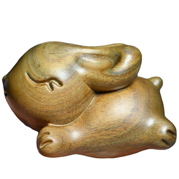 Buddha Stones Zielone Drzewo Sandałowe Małe Mini Słodkie Króliczki Króliczki Dekoracje Pokoju