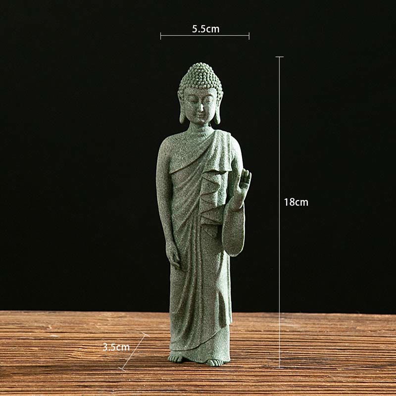 Buddha Stones Tybetańska Medytacja Kontemplacja Budda Spokój Współczucie Statua Figurka Dekoracja