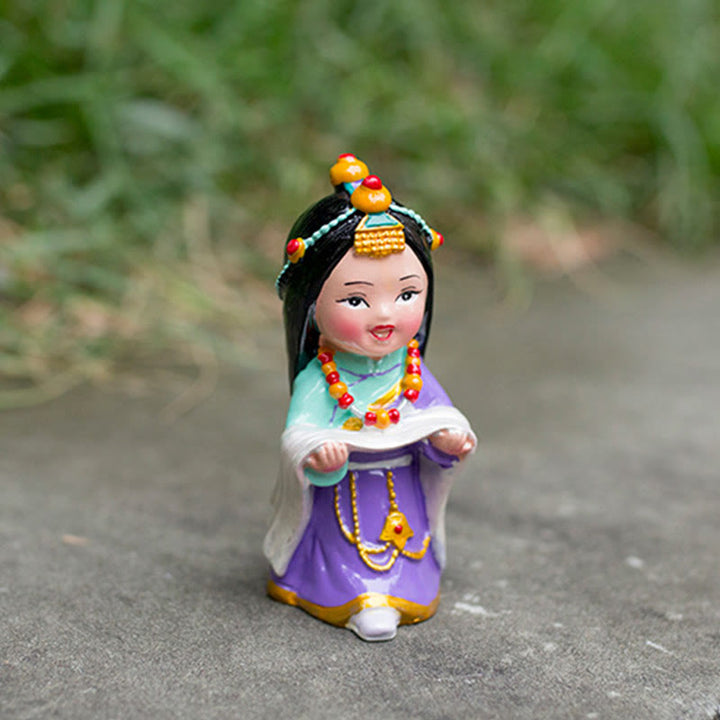 Buddha Stones malowane ręcznie tybetańskie figurki kreatywny dom biuro dekoracja samochodu ozdoba