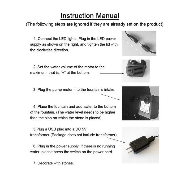 Buddha Stones, Liść Lotosu, Fontanna-Wodospad, Ozdoba Stołowa z Oświetleniem LED, Dekoracja Stołu w Domu i Biurze - image 17