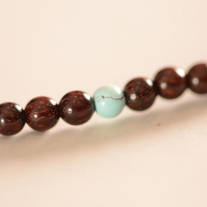 Bransoletka ochronna z Buddha Stones 925 ze srebra próby 925 z małym liściem i czerwonym drzewem sandałowym Fu Character