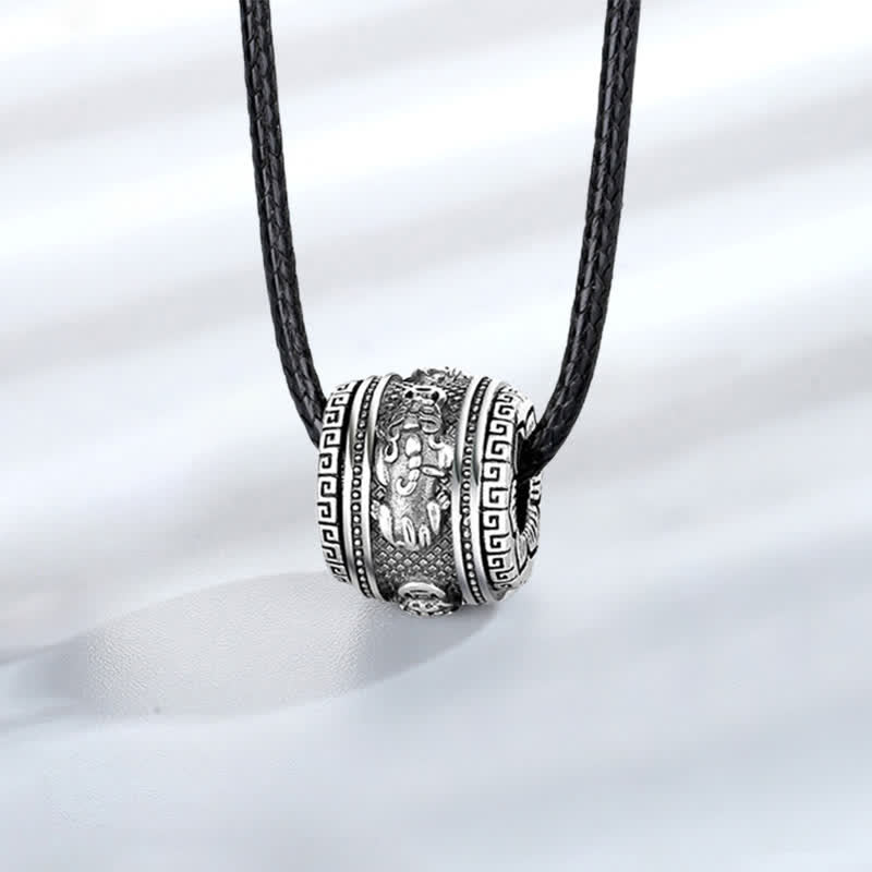 Buddha Stones PiXiu Szczęście Bogactwo Obrotowy Naszyjnik Wisiorek - Wisiorek i sznurek - image 9