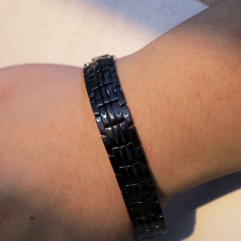 Bransoletka magnetyczna Vintage Solid Copper Cuff Bangle