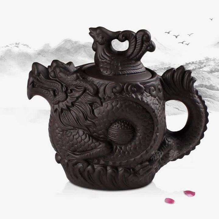 Ceramiczny czajniczek Vintage Dragon Phoenix