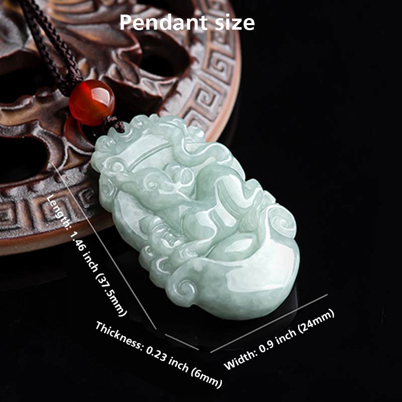 Naszyjnik z Buddha Stones Naturalny Jadeit 12 Chiński znak zodiaku Sukces - image 4