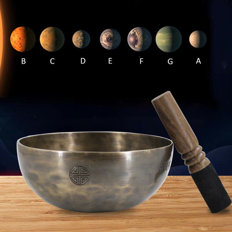 Lunar Rainbow Full Moon Singing Bowl Ręcznie wykonany do uzdrawiania i medytacji Zestaw misek z pozytywną energią
