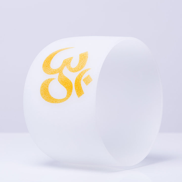 OM Crystal Sound Bowl Medytacja Ręcznie wykonana misa śpiewająca do ćwiczeń uważności i ochrony