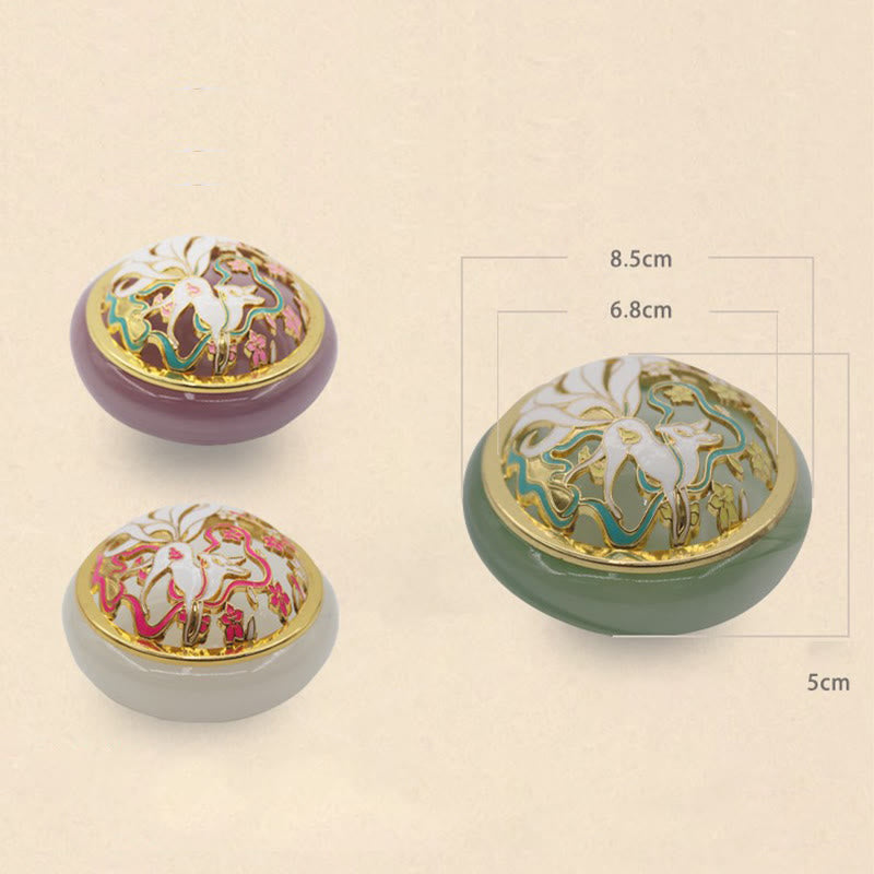 Buddha Stones Dziewięcioogoniasty Lis Liuli Kryształ Uzdrawiający Medytacja Kadzidło Palnik