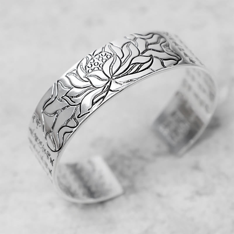 Bransoletka szczęścia z Buddha Stones z lotosu i białej miedzi