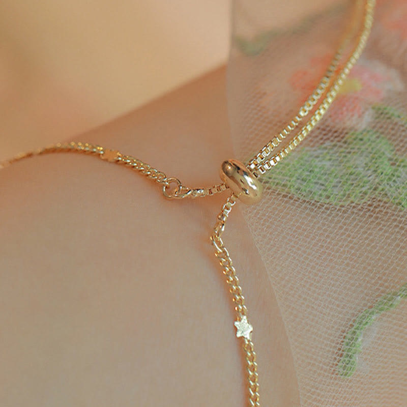 Bransoletka Buddha Stones 14k Gold Plated Green Chalcedon Maple Leaf Courage Strength