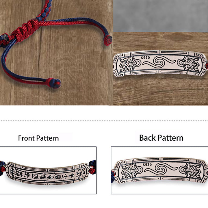 Bransoletka ochronna Buddha Stones 925 ze srebra próby 925 z amuletem pokoju