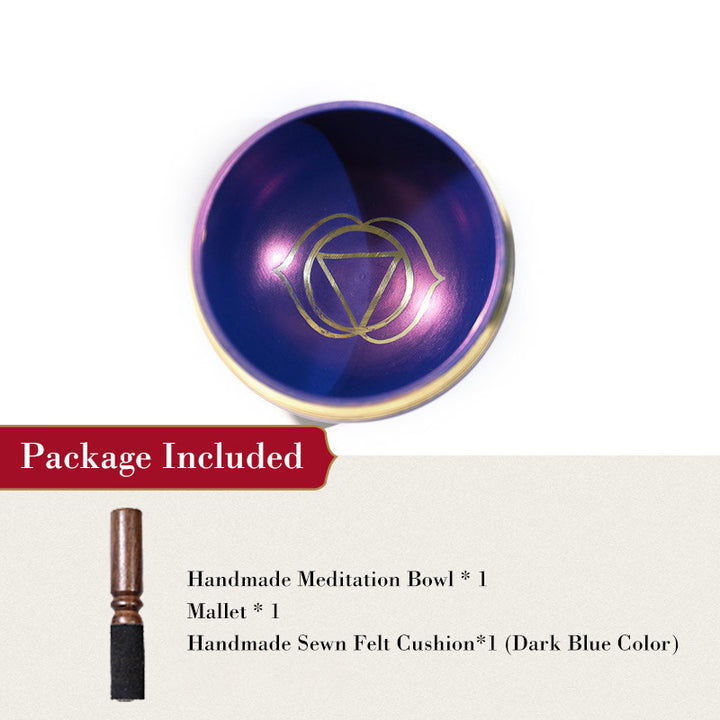 Buddha Stones Tybetańska misa dźwiękowa ręcznie wykonana do uzdrawiania czakr i medytacji uważności Zestaw mis śpiewających