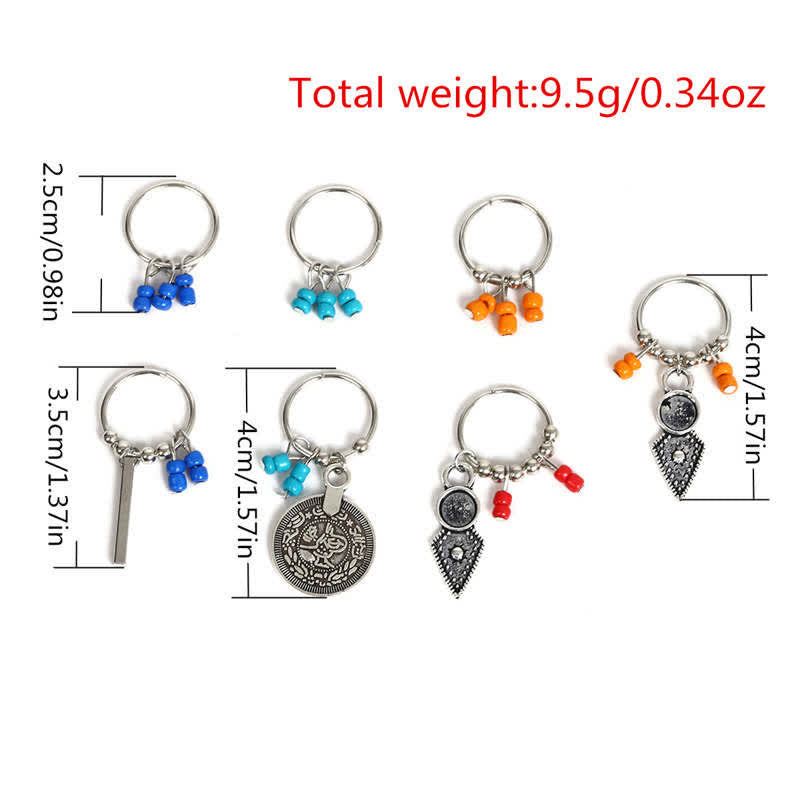 Buddha Stones Antyczne Liście Monety Koraliki Spinki Spinki Do Włosów Dekoracja