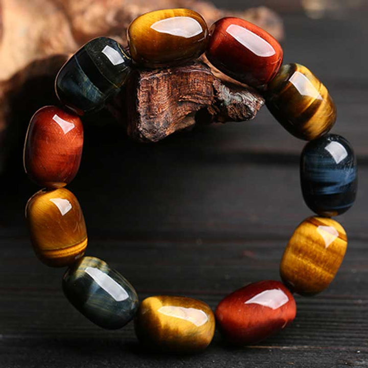 Bransoletka ochronna z Buddha Stones Natural Tiger Eye Healing Protection