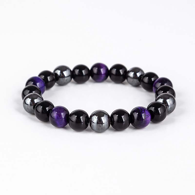 Zestaw naszyjników z bransoletką i tygrysim okiem z Buddha Stones