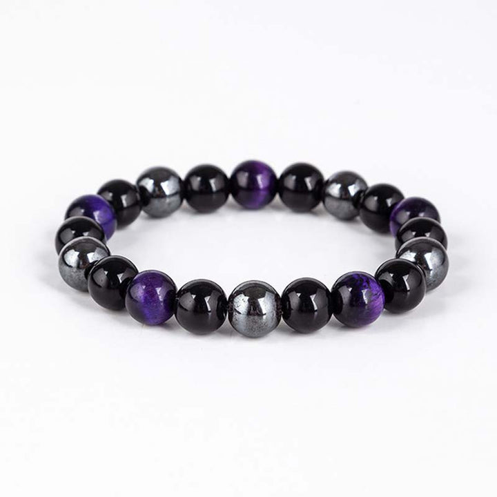 Zestaw naszyjników z bransoletką i tygrysim okiem z Buddha Stones