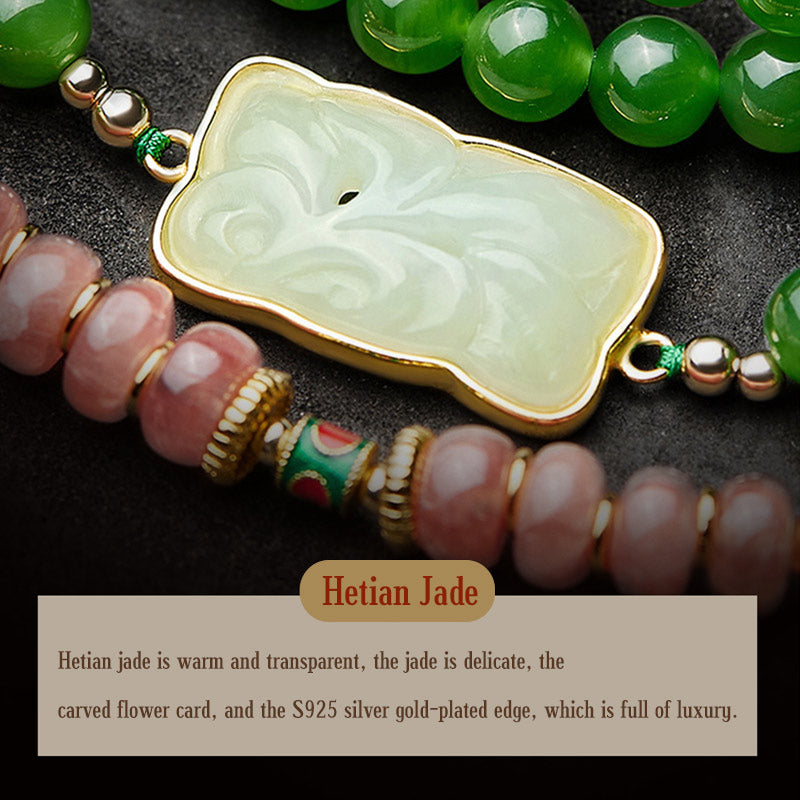 Buddha Stones 108 Mala Beads Cyan Jade Red Agat Bransoletka Szczęścia Śmiejącego Się Buddy