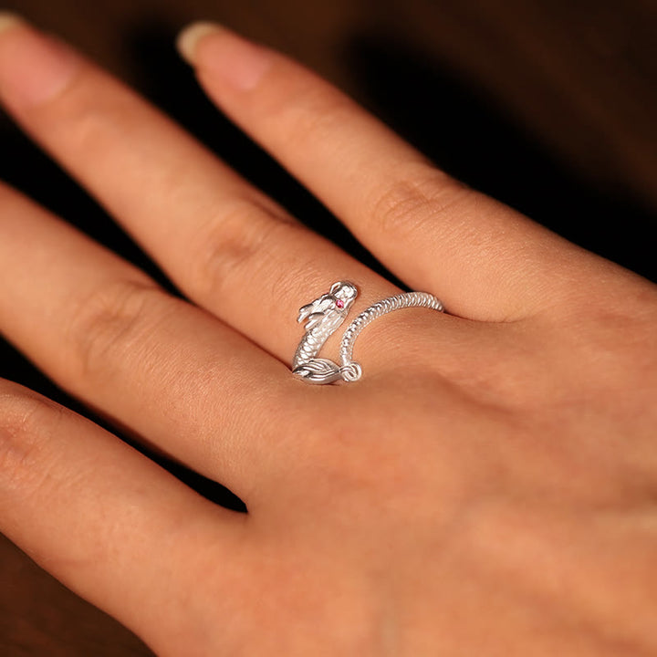 Buddha Stones 925 Srebro Sterling Vintage Rok Smoka Szczęście Ochrona Siła Regulowany Pierścień - image 16