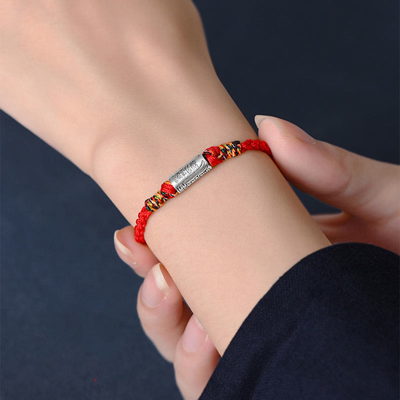 Buddha Stones ręcznie robione 925 srebro próby 925 wszystko idzie dobrze projekt ochrona siła bransoletka kostka