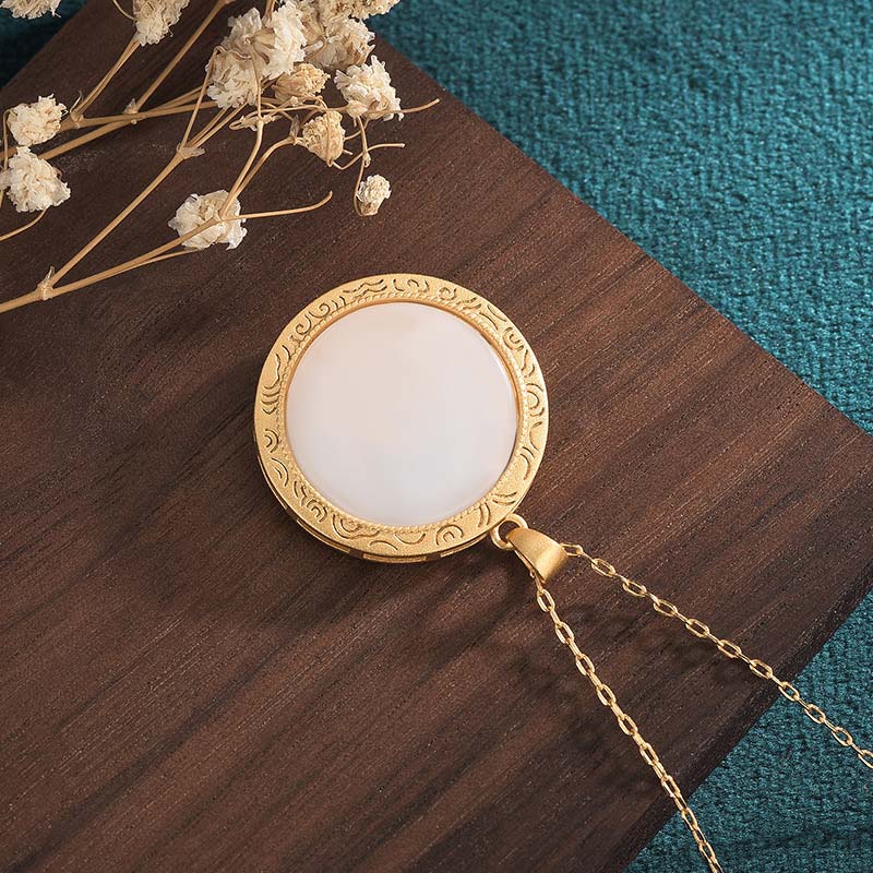 Biały Jadeitowy Naszyjnik Błogosławieństwa Roku Tygrysa - image 4