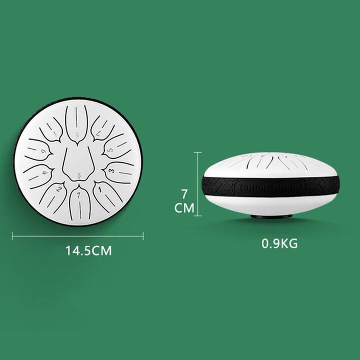 Buddha Stones językowy ze stali Dźwięk uzdrawiający Medytacja Joga Zestaw perkusyjny Lotus 11 nut 6 cali