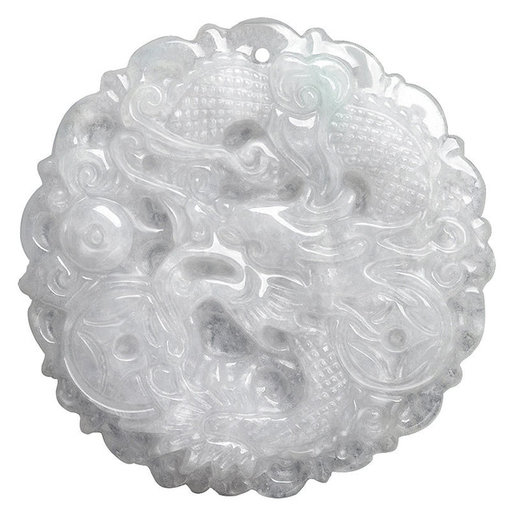 Naszyjnik z Buddha Stones z białego jadeitu, ochrona smoka, wisior sznurkowy - image 8