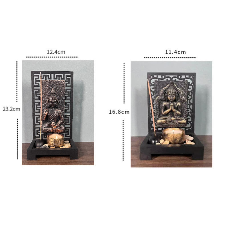 Buddha Stones Budda Współczucie Spokój Dom Żywica Modlitwa Ołtarz Dekoracja