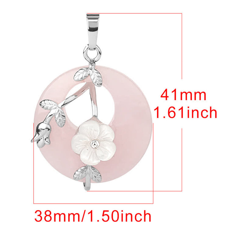 Buddha Stones Różne Kryształy Ametyst Zielony Awenturyn Kwiat Uzdrawiający Naszyjnik Wisiorek