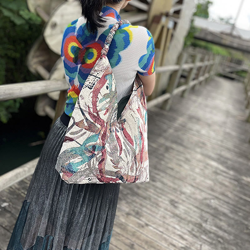 Zestaw torebek typu tote z ręcznie robionym haftem z Buddha Stones