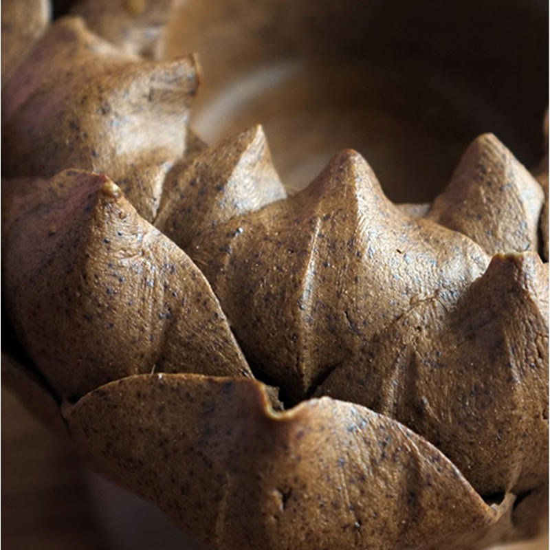 Buddha Stones Kwiat Lotosu Ceramiczny Świecznik Kadzielnica Domowa Ofiara Dekoracja