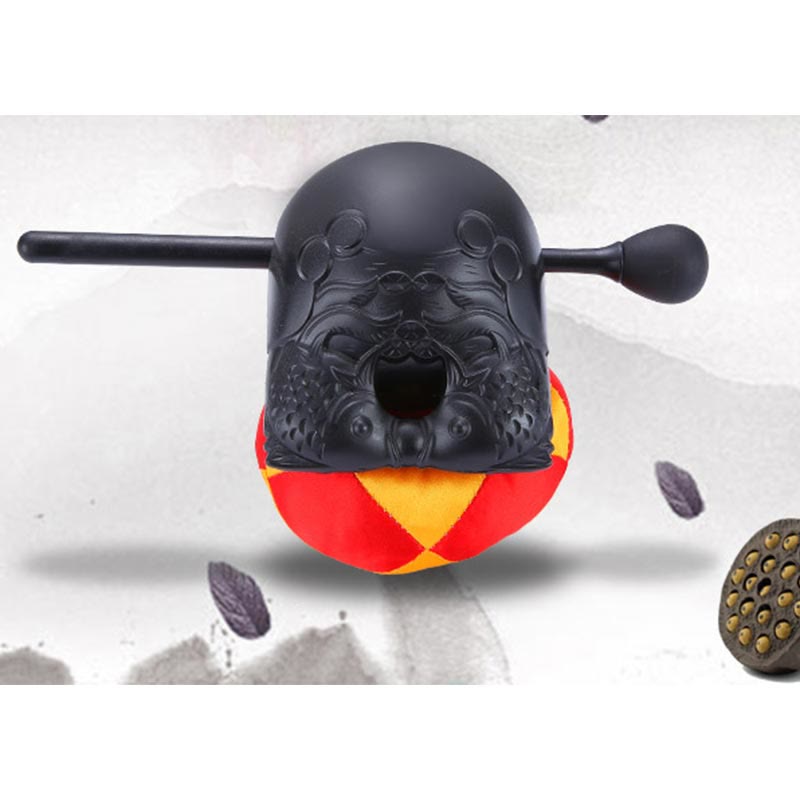 Wzór ryby Koi Mindfulness Buddyjska świątynia Mokugyo Drewniany bęben na ryby