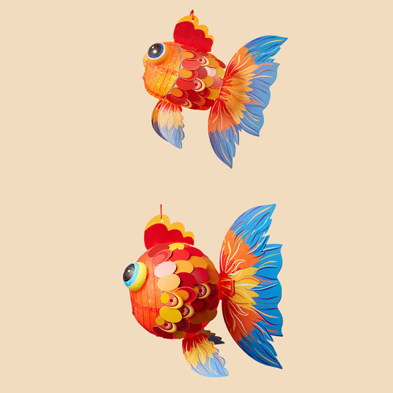 Buddha Stones DIY Powodzenia Koi Ryba Papierowa Lampa Latarnia Święto Środka Jesieni Dziecko Dzieci Dekoracja Latarni