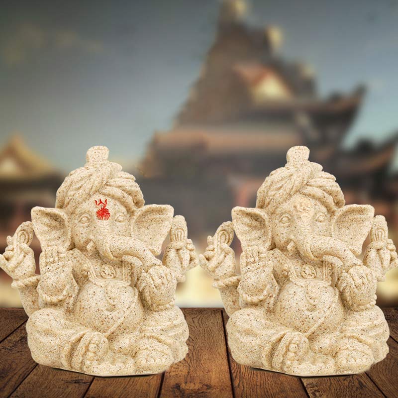 Ganesh Ganpati Słonia Statua Transformacja Dekoracja Domu