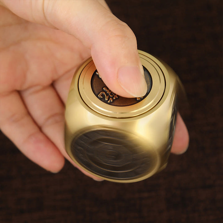 Buddha Stones Cztery Bestie Feng Shui Yin Yang Bagua Miedziana Moneta Harmonia Obrotowa Dekoracja