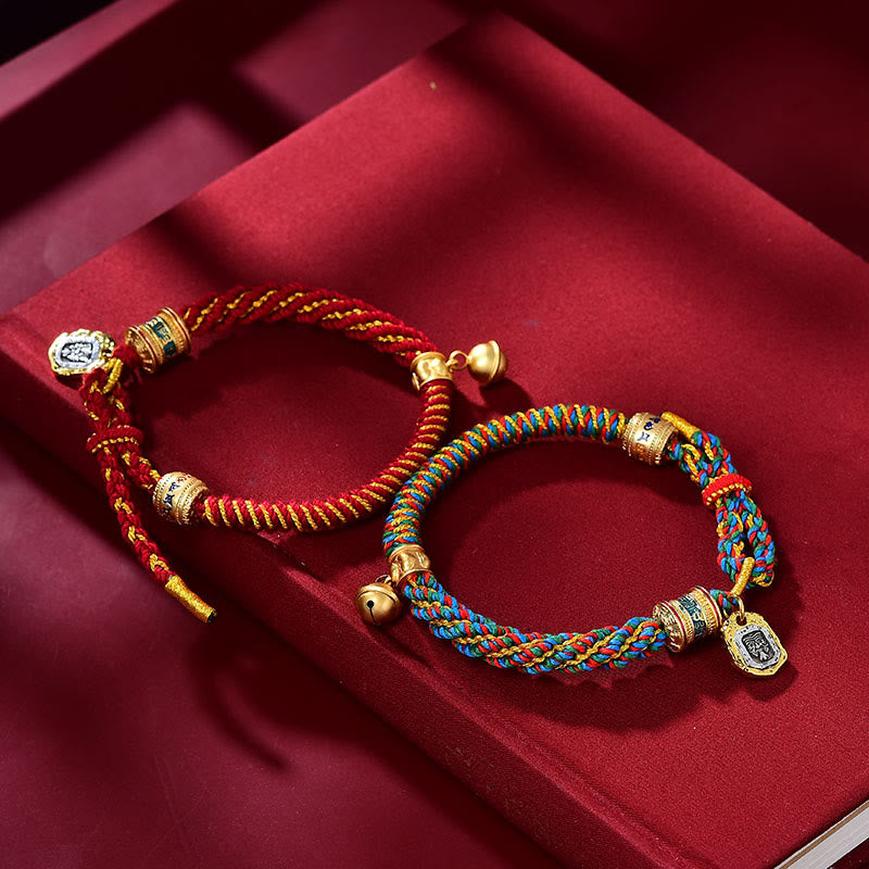 Buddha Stones Tybetańskie Om Mani Padme Hum Rzeźbione Zakiram Bogini Bogactwa Charm Amulet Bransoletka - image 6