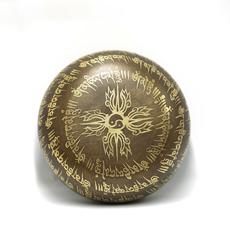 Buddha Stones Tybetańska misa dźwiękowa do medytacji, ręcznie robiona do uzdrawiania i uważności, zestaw mis śpiewających