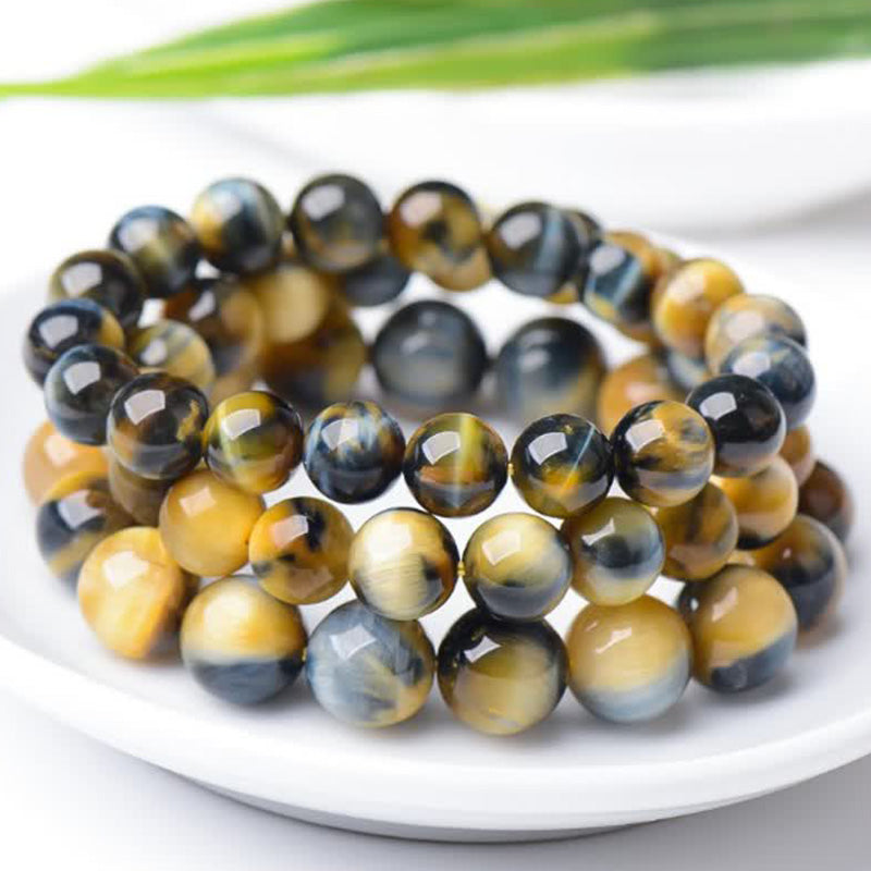 Bransoletka Buddha Stones Tiger Eye Protection Courage Strength