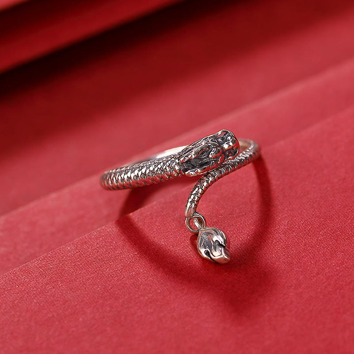 Buddha Stones 925 Srebro Sterling Vintage Rok Smoka Szczęście Ochrona Siła Regulowany Pierścień - image 19