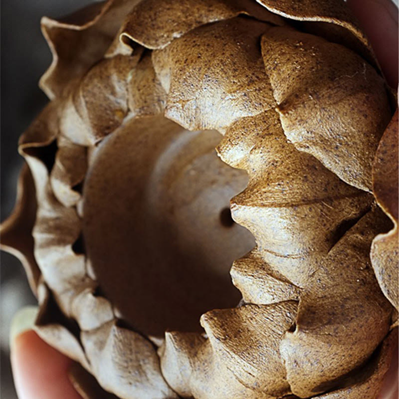 Buddha Stones Kwiat Lotosu Ceramiczny Świecznik Kadzielnica Domowa Ofiara Dekoracja