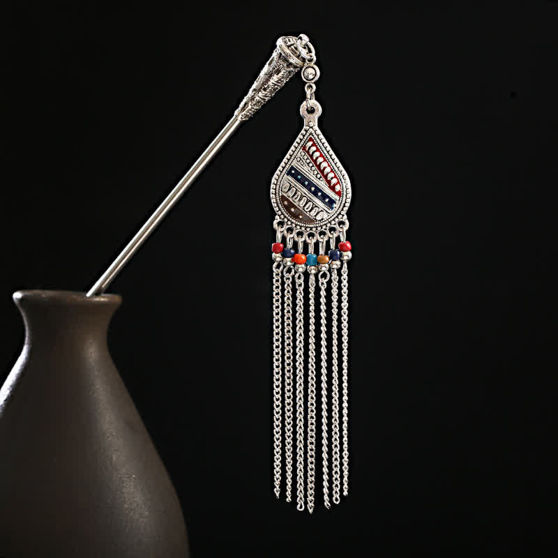 Kropla wody Konwalia Kwiaty Frędzle Pewność Spinka Do Włosów