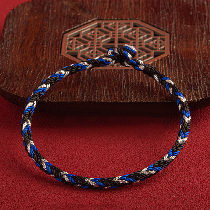 Buddha Stones „Niech pomyślność wypełni Twoje życie” Bransoletka na szczęście wielokolorowa