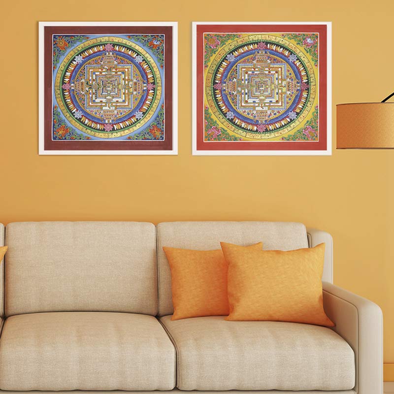 Buddha Stones Tybetańskie Thangka Malowanie Błogosławieństwo Ręcznie Robiona Dekoracja