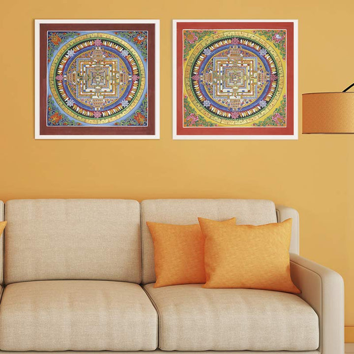 Buddha Stones Tybetańskie Thangka Malowanie Błogosławieństwo Ręcznie Robiona Dekoracja