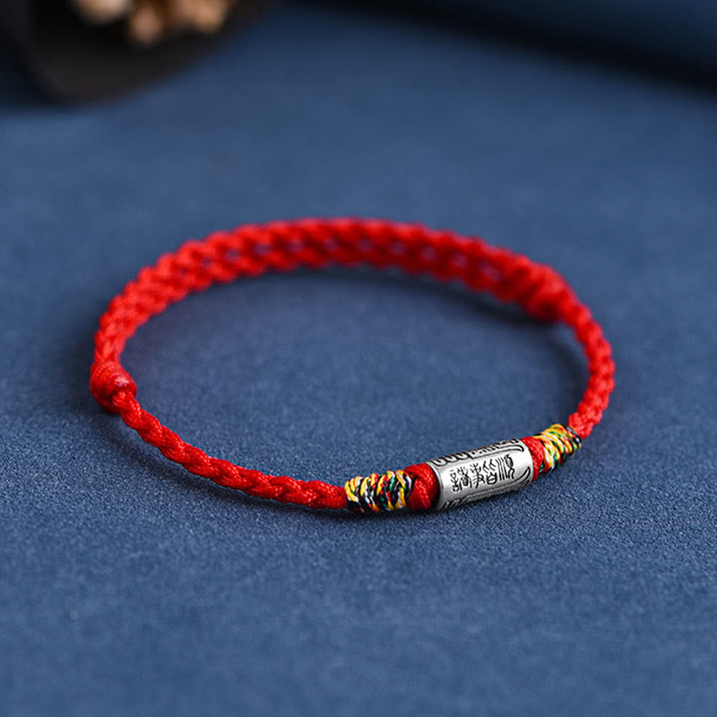 Buddha Stones ręcznie robione 925 srebro próby 925 wszystko idzie dobrze projekt ochrona siła bransoletka kostka