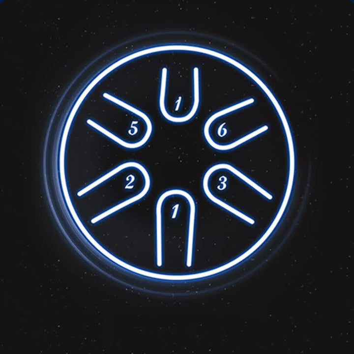 Miniaturowy stalowy bęben językowy 3-calowy zestaw bębnów leczniczych